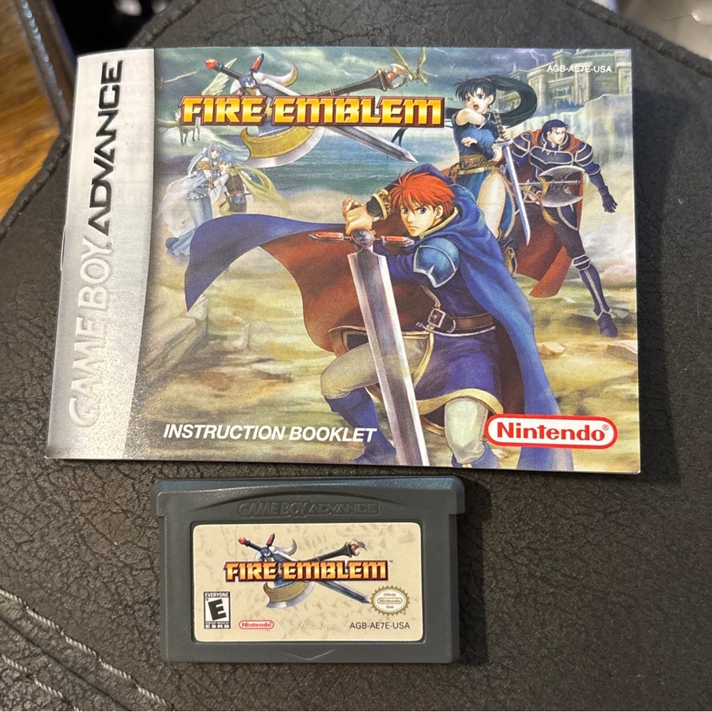 Gameboy  advance fire emblem game authentic. With manual